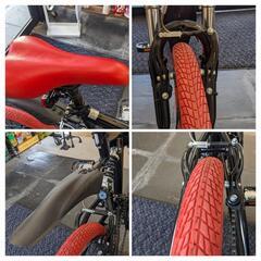 G039 折り畳み自転車★20インチ★傷ありますが全体的に美品の画像