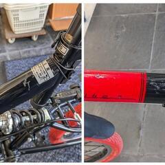 G039 折り畳み自転車★20インチ★傷ありますが全体的に美品の画像