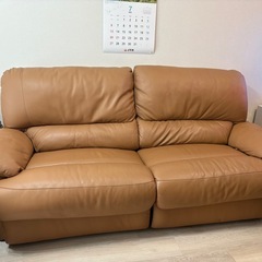 革ソファー美品の画像
