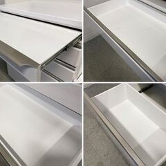 キッチンボード 幅120 ソフトクローズ モイス スライドテーブル ハイグロスホワイト木目 レンジ台 食器棚 中古家具 店頭引取歓迎 R9929の画像