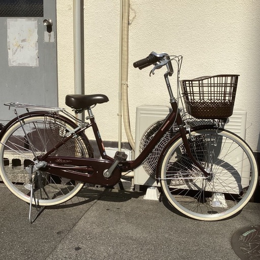 値下げしました！！♪ジモティー特価♪ブリヂストンサイクル　２４型アルミーユ　点灯虫・内装３段変速　中古自転車