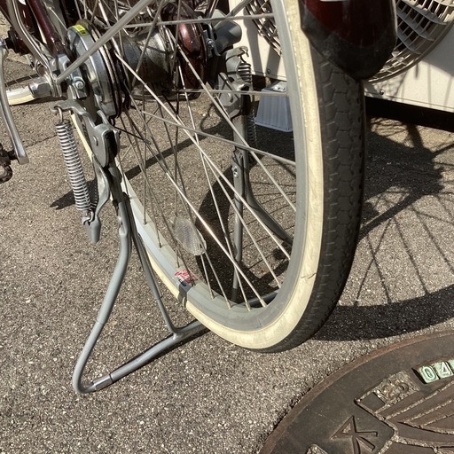 値下げしました！！♪ジモティー特価♪ブリヂストンサイクル　２４型アルミーユ　点灯虫・内装３段変速　中古自転車