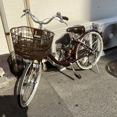 ♪ジモティー特価♪ブリヂストンサイクル　２４型アルミーユ　点灯虫・内装３段変速　中古自転車の画像