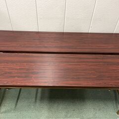 JOINTEX ジョインテックス 会議テーブル 2台 折りたたみ式 長テーブル 机 DS-1R 幅180cm×奥行45cm×高さ70cmの画像