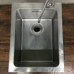 🔷🔶🔷ww2/79 ステンレス 1槽シンク W45×D55×H80cm 流し 業務用 蛇口 厨房 厨房機器 シンク ★直接引取歓迎🔷🔶🔷の画像