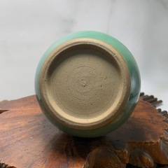 配送可能 青磁 花入 古美術 花器 花瓶　骨董　アンティーク　古玩　古董　 一輪挿しの画像