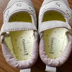 Cottolili グレー フォーマルシューズ15cmの画像
