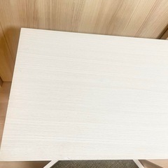 【セット】デスク チェア おりたたみ フォールディング 白 家具の画像