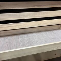 IMADA いまだ家具 大型 木製 和箪笥 天然木 着物収納 整理箪笥 チェスト 全国家具工業連合会 幅105cm×奥行58cm×高さ206cmの画像