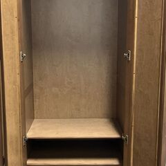 IMADA いまだ家具 大型 木製 ワードローブ 洋服タンス ミラー戸 天然木 ③ 全国家具工業連合会 幅72cm×奥行58cm×高さ206cmの画像
