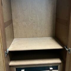 IMADA いまだ家具 大型 木製 ワードローブ 洋服タンス ミラー戸 天然木 ③ 全国家具工業連合会 幅72cm×奥行58cm×高さ206cmの画像