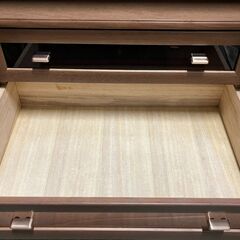 IMADA いまだ家具 大型 木製 ワードローブ 洋服タンス ミラー戸 天然木 ③ 全国家具工業連合会 幅72cm×奥行58cm×高さ206cmの画像