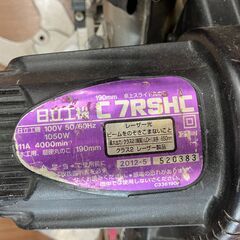 【中古】【動作OK】【店頭引取限定】スライド丸のこ　ＨＩＴＡＣＨＩ　ヒタチ　Ｃ７ＲＳＨ　本体のみの画像