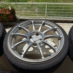 YOKOHAMA ADVAN RS ヨコハマ　アドバンRS 4穴100 4H-100 205/35R18 18インチ7.5j ＋42 ヴィッツ　ヤリス　フィット　マーチ他　4本セットの画像