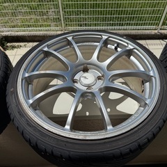 YOKOHAMA ADVAN RS ヨコハマ　アドバンRS 4穴100 4H-100 205/35R18 18インチ7.5j ＋42 ヴィッツ　ヤリス　フィット　マーチ他　4本セットの画像