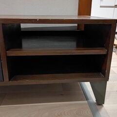 ミ☆★ビンテージ家具!! テレビボード 幅98㎝ 木製 テレビ台 リビングボード ローボード 引取り歓迎★☆彡の画像