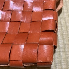 1点ものの本革ショルダーバックの画像