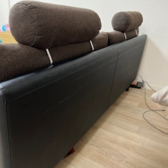 ロウヤ　ソファ　ブラウン　2シーター　オットマンの画像