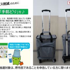【堺市民限定】(2508-28) 保冷バッグ付きキャリーカートの画像