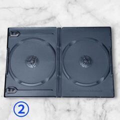 【無料】CD·DVD トール空ケース黒 2枚収納 2個セットの画像