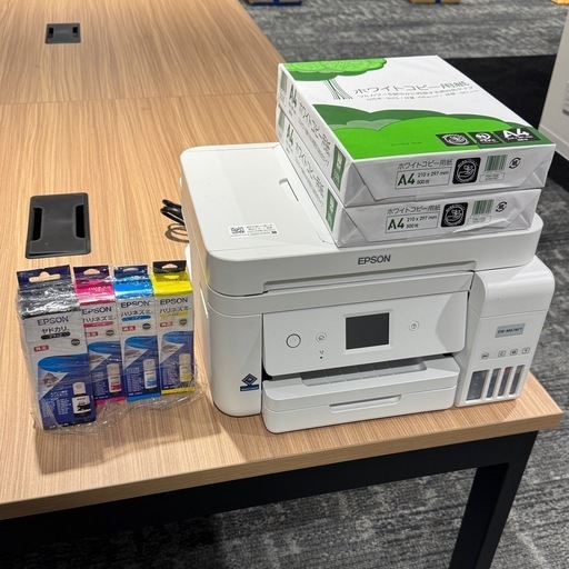 「2025年3月購入」エプソン プリンターエコタンク搭載 A4インクジェット複合機 FAX付 EW-M674FT　テレワーク向け低ランニングコスト