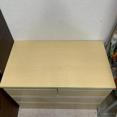 D0695 ニトリ たんす タンス 収納家具 収納 衣類収納 ライトブラウン 幅900×奥行500×高さ660mmの画像