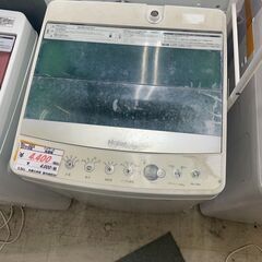 リサイクルショップどりーむ荒田店　No4393 洗濯機　激安洗濯機　２０１９年製　ハイアール　5.5kg容量　外置き使用のため見た目は悪いですが動作は確認済みです♪の画像