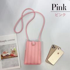 【無料】ホワイト＆ピンク 10個 ミニショルダーバッグ 肩掛け スマホポーチの画像