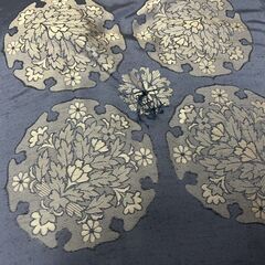 座布団 5枚セット ブルー 法事 集まり 催事 来客 法要 幅55cm×奥行60cm×高さ10cmの画像