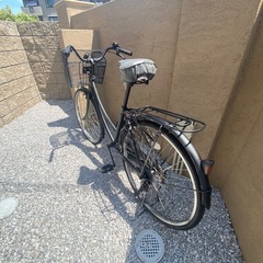 大人用自転車(黒)の画像