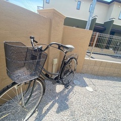 大人用自転車(黒)の画像