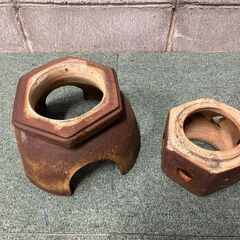 陶器製 置物 灯篭 灯籠 とうろう 庭先 和風 インテリア オブジェ 幅36cm×奥行36cm×高さ36cmの画像