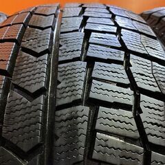 DUNLOP WINTER MAXX WM02 215/65R16 16インチ スタッドレス 4本 24年製 バリ溝 アルファード ヴェルファイア CX-30 エルグランド等(KTN461)の画像
