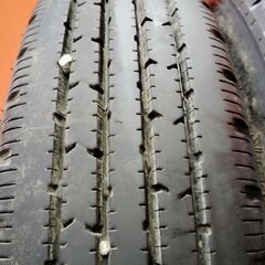 BS BRIDGESTONE R202 205/80R17.5 120/118L LT ライトトラック用 夏タイヤ 6本 20～21年製 バリ溝 シビリアン ローザ　(KTS235)の画像