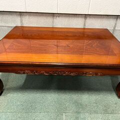 木製 家具調こたつ 炬燵 長方形 コタツ 座卓 昭和レトロ 幅120cm×奥行85cm×高さ38cm の画像