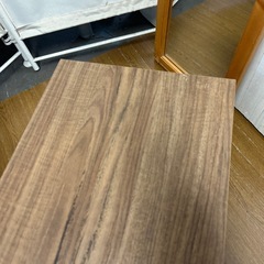 【リユース☆エコちょっぷ】キャスター付き　テレビ台　木目調ラックの画像