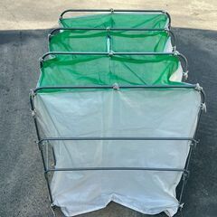 【引取専用】籾殻運搬コンテナ スライド式 軽トラ用 折り畳み式 メーカー不明【現状販売】【農機具でっく】【福岡】【その他農機具】の画像