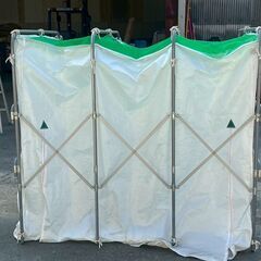 【引取専用】籾殻運搬コンテナ スライド式 軽トラ用 折り畳み式 メーカー不明【現状販売】【農機具でっく】【福岡】【その他農機具】の画像