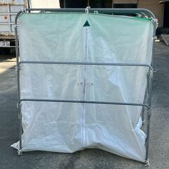 【引取専用】籾殻運搬コンテナ スライド式 軽トラ用 折り畳み式 メーカー不明【現状販売】【農機具でっく】【福岡】【その他農機具】の画像