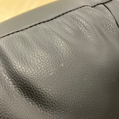 2人掛けソファー　足つき　合皮　ブラック　【トレファク 川越店】の画像