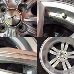 【YK ice GUARD iG70 195/65R16】スタッドレス【Weds JOKER SCREW 16インチ 5.5J4HPCD100+42】21年製 バリ溝 ライズ ロッキー等　(KTM465) の画像