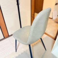 ダイニングチェア　おしゃれグレー4脚　の画像