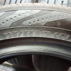 YOKOHAMA BluEarth-RV RV03 205/55R17 17インチ 夏タイヤ 4本 23年製 バリ溝 90ヴォクシー キックスe-POWER ステップワゴン等　(VTP198)の画像
