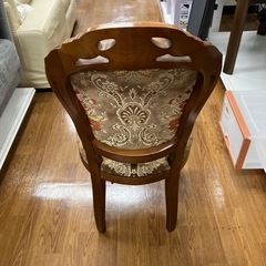 ダイニングチェア　アンティーク調　※座面裏破れあり　【トレファク　川越店】の画像