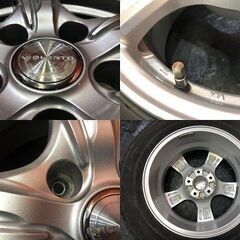 【BS BLIZZAK VRX3 205/60R16】スタッドレス【DUNLOP VIOLENTO 16インチ 6.5J5HPCD114.3+40】22年製 バリ溝 90ヴォクシー等　(KTO468) の画像