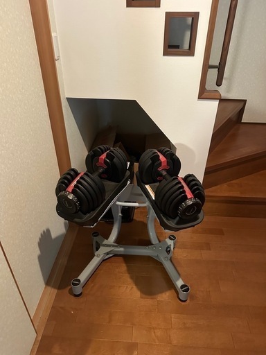 ダイエット　筋トレ　可変式ダンベル　2.5kg〜24kg　ダンベル台付き