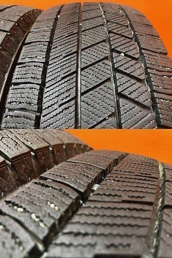 【BS BLIZZAK VRX3 195/65R16】スタッドレス【DUNLOP VIOLENTO 16インチ 5.5J4HPCD100+42】22年製 バリ溝 ライズ ロッキー等　(KTN467)