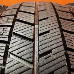 BS BRIDGESTONE BLIZZAK VRX3 155/65R14 14インチ スタッドレス 4本 21年製 バリ溝 ピクシスエポック N-BOX サクラ フレアワゴン等(KTE330)の画像