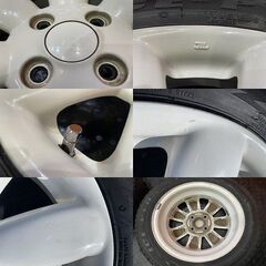 【IMPERIAL SNOWDRAGON2 ICE-PLUS S110】スタッドレス【スズキ ラパン 純正ホイール 14インチ 4.5J4HPCD100+45】23年製 バリ溝　(KTO466)の画像
