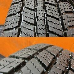 【IMPERIAL SNOWDRAGON2 ICE-PLUS S110】スタッドレス【スズキ ラパン 純正ホイール 14インチ 4.5J4HPCD100+45】23年製 バリ溝　(KTO466)の画像
